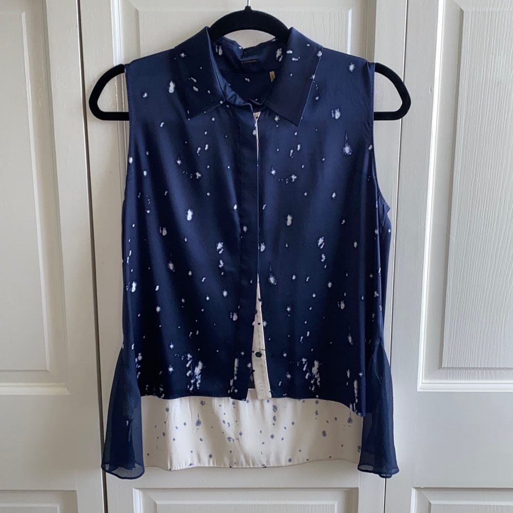 Elie Tahari Silk Sleeveless Blouse